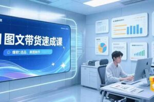 （15416期）AI图文带货速成课，养号引流秘籍，爆款选品策略，美图制作全流程