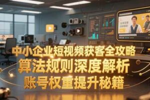 （15326期）中小企业短视频获客全攻略，算法规则深度解析，账号权重提升秘籍