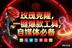 （17912期）玫瑰克隆工具，鲁大魔ai软件，自媒体神器，一键爆款，50多个功能，详细教程。